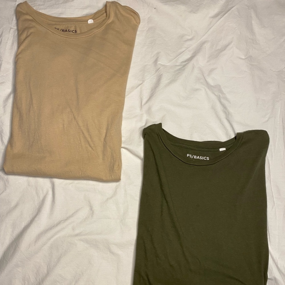 Pacsun T-Shirt Bundle (Olive & Tan) Sz: M NWOT